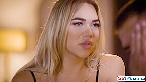 Tgirl stepdaughter Emma Rose sucks rims n anal rides stepdad
