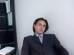 The Boss getting head in his office