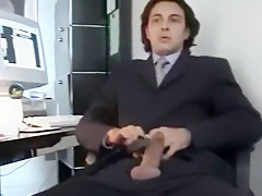 The Boss getting head in his office