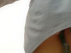 The Girl In A Short Gray Skirt