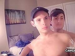 The Lad Sucks The Other Lads Cock And Then Bonks Him In The Booty In Live