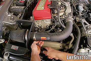 The mighty mechanic fucks sexy, horny babes