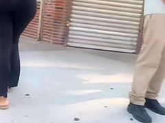 Thick Bubble Booty Ebony Milf in Spandex