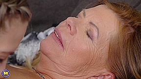 This Lesbian Grandma Loves Her Pussy Wet And Young