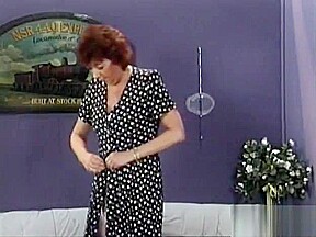 This mature whore sucks cock