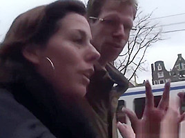 Throatfucked dutch hooker gets spermed