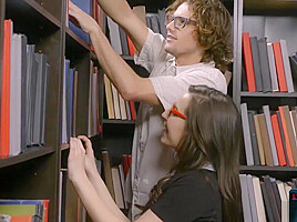 Tiny Nerdy Fucked In The Library By Another Nerd