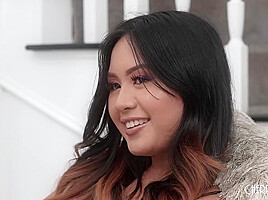 Tiny Petite Asian Phoebe Kalib Loves Fucking a Big Cock On Camera