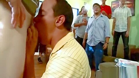 Tongue and gay cock massage