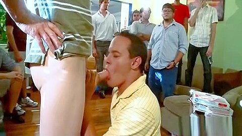 Tongue and gay cock massage