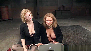 Tormented slave pissing in closeup action