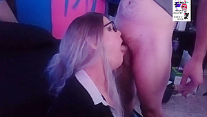 Tranny Milf Deepthroats And Swallows