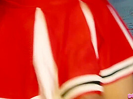 Trans Cheerleaders Amazing Load Of Cum