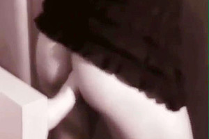 Ts sitting on a dildo