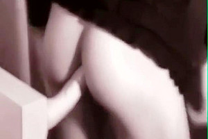 Ts sitting on a dildo
