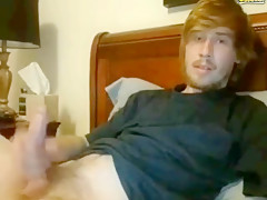 Twink jerkoff his cock