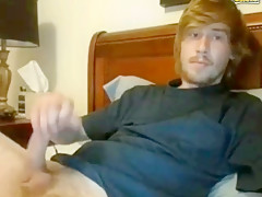 Twink jerkoff his cock
