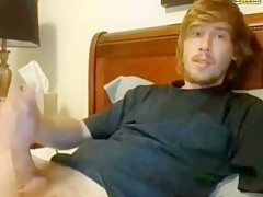 Twink jerkoff his cock