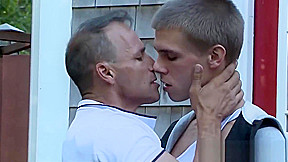 Twink seduces older gay Step dad to fuck his ass