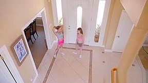 Two Horny teens 18+ Fucked Hard By A Hot Neighbor
