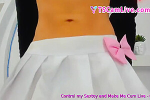 Unseen Well Endowed Latina Shebabe In Mini Skirt At Live Webcam Show 2