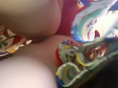 Upskirt Escalator 27 - Blond Milf Nice Red Panties