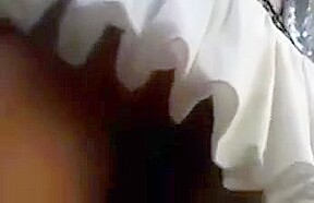 Upskirt Tiny Little Thong and Great Close Up View