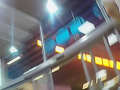 Upskirt at supermarket of Bubble ass beauty