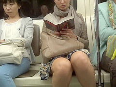 Upskirt in the train