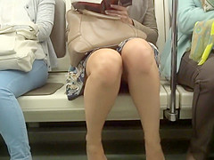 Upskirt in the train