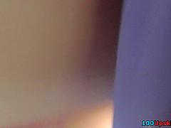 Upskirt porn with a flabby ass gal in a public place