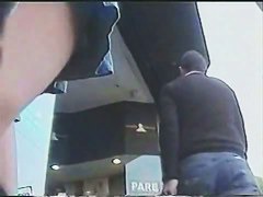 Upskirt video of a beautiful summer girl ass