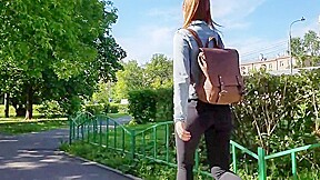 Very nice russian ass in black jeans