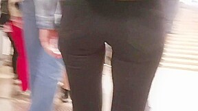 Very nice russian ass in black jeans