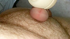 Vibrator on dick until I cum