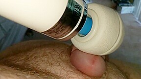 Vibrator on dick until I cum