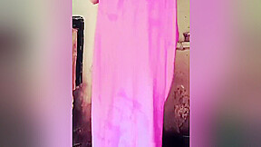Village Wife Bathroom Dress Change Then Full Body Clean