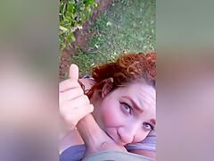 Vincent & Ashley - Quick Blow Job In The Park