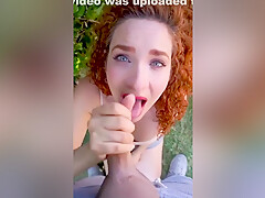 Vincent & Ashley - Quick Blow Job In The Park
