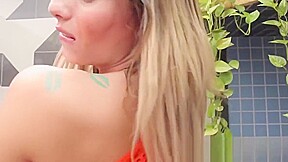 Voluptuous TS cheeks battered with big black cock