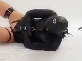 Wenona Hooded and Straitjacketed