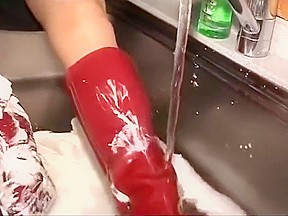 Wet and Messy Boots Scene 18