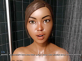 Where The Heart Is Sloppy Interracial Unexpected Creampie Under The Shower Ep 106