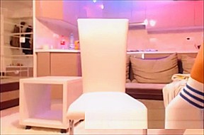 White ass riding dildo on webcam