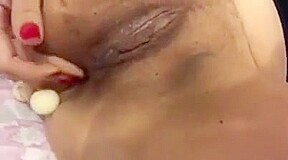 Wife loves vegetables, vaginal insertion