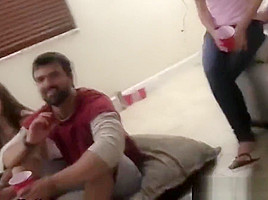 Wild college amateur pussy fucking party