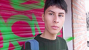Young Latino Twink Fucked Outdoors By Filmmaker For Cash