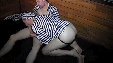Young prisoners fucking in in uniform - StraightFuckingBoy