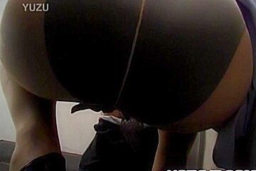 Yuko Tachibana has cum pouring from mouth after sucking