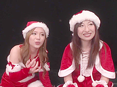 Yuzu And Makoto - Hdd-023 - Japanese Chicks In Santa Outfits Get A Bukkake - 1080p